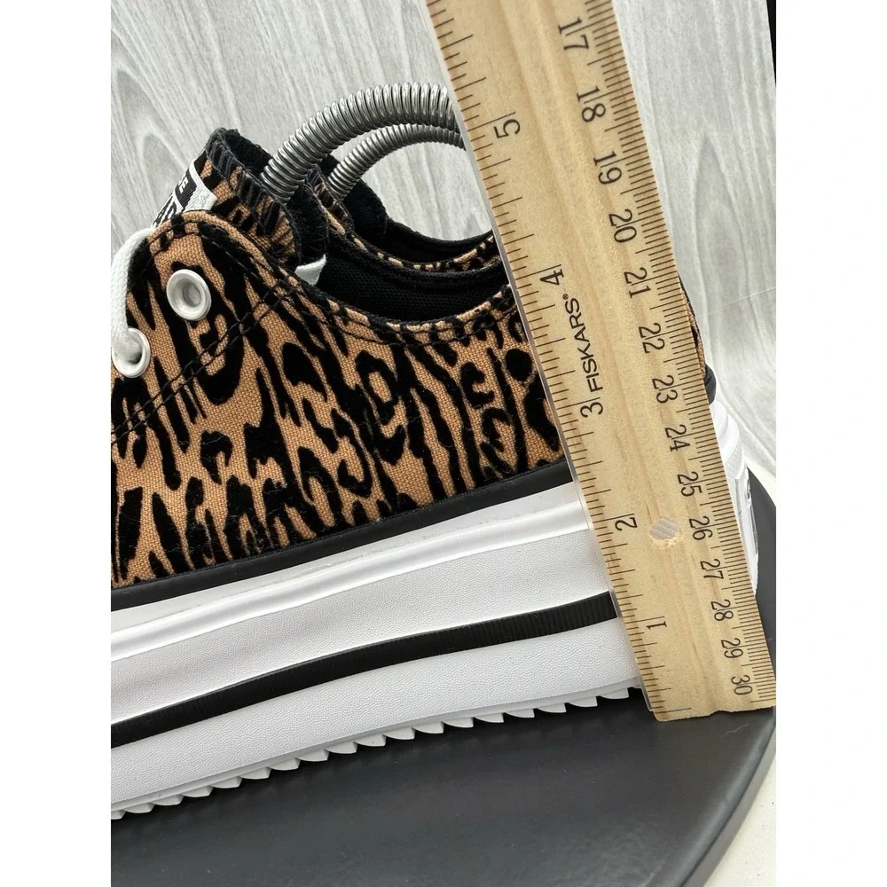 Converse Double Stack Womens Size 9 Platform Leopard Chuck Taylor All Star Lift